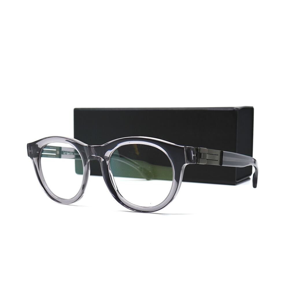 NEW IC! BERLIN GLEN GREY TRANSPARENT AUTHENTIC EYEGLASSES FRAME - Picture 12 of 13